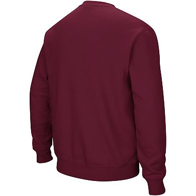 Men's Colosseum Maroon Minnesota Golden Gophers Arch & Logo Crew Neck Sweatshirt