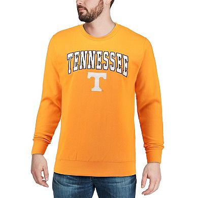 Men's Colosseum Tennessee Orange Tennessee Volunteers Arch & Logo Crew Neck Sweatshirt