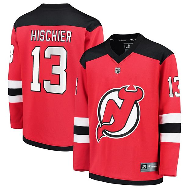 Youth Fanatics Branded Nico Hischier Red New Jersey Devils Replica