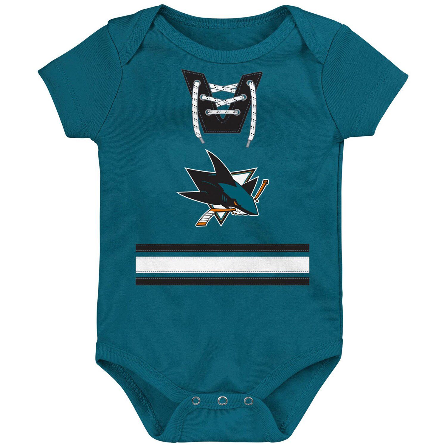 Teal San Jose Sharks Jersey Bodysuit