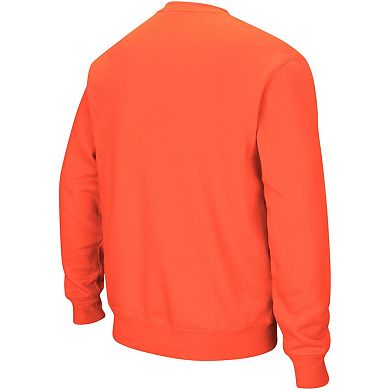 Men's Colosseum Orange Syracuse Orange Arch & Logo Crew Neck Sweatshirt
