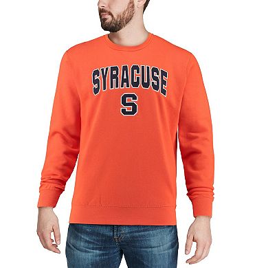 Men's Colosseum Orange Syracuse Orange Arch & Logo Crew Neck Sweatshirt