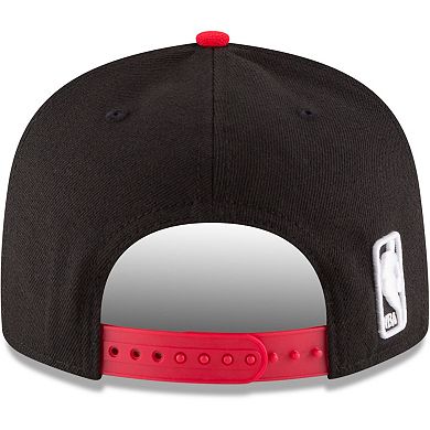 Men's New Era Black/Red Chicago Bulls Two-Tone 9FIFTY Adjustable Hat