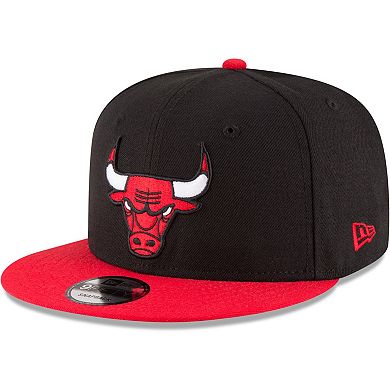 Men's New Era Black/Red Chicago Bulls Two-Tone 9FIFTY Adjustable Hat