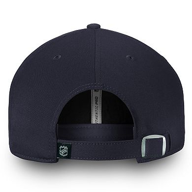 Men's Fanatics Branded Navy Montreal Canadiens Team Authentic Pro Rinkside Fundamental Adjustable Hat