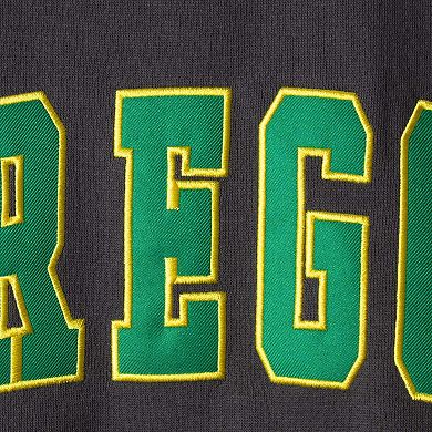 Men's Colosseum Charcoal Oregon Ducks Arch & Logo Sweatshirt