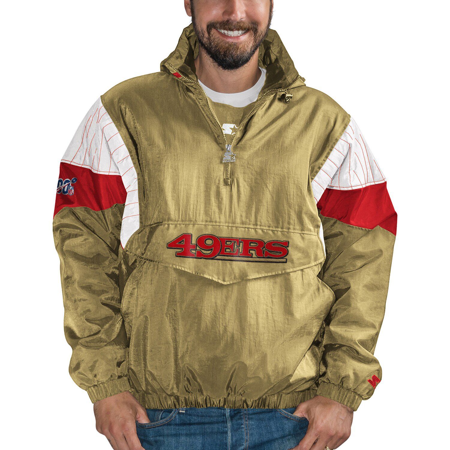 49ers starter jacket pullover