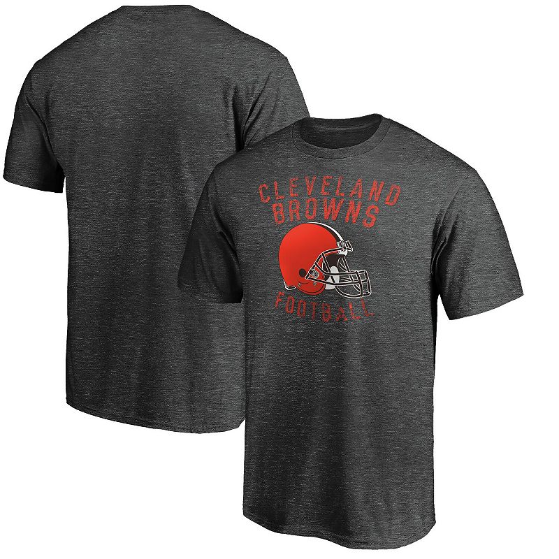 UPC 194321000150 product image for Men's Majestic Heathered Charcoal Cleveland Browns Showtime Logo T-Shirt, Size:  | upcitemdb.com