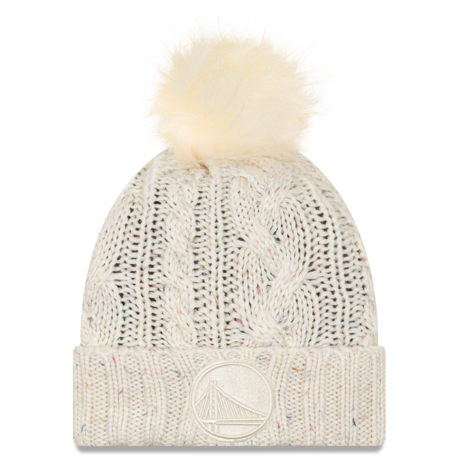 warriors knit hat