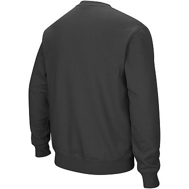 Men's Colosseum Charcoal Colorado Buffaloes Arch & Logo Crew Neck Sweatshirt