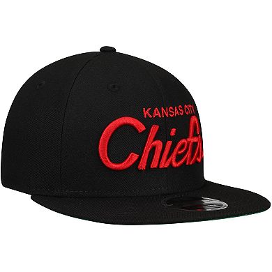 Men's New Era Black Kansas City Chiefs Griswold Original Fit 9FIFTY ...