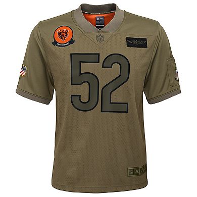 Youth Nike Khalil Mack Camo Chicago Bears 2019 Salute to Service Game Jersey