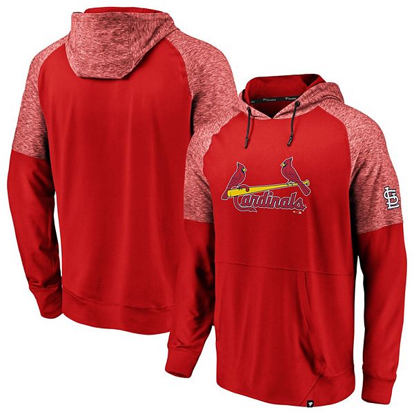 Women's Fanatics Branded Red St. Louis Cardinals Perfect Play Raglan Pullover Hoodie