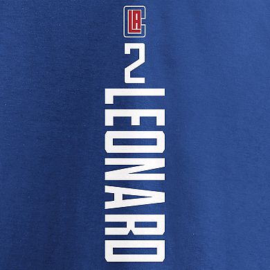 Men's Fanatics Branded Kawhi Leonard Blue LA Clippers Playmaker Name & Number T-Shirt