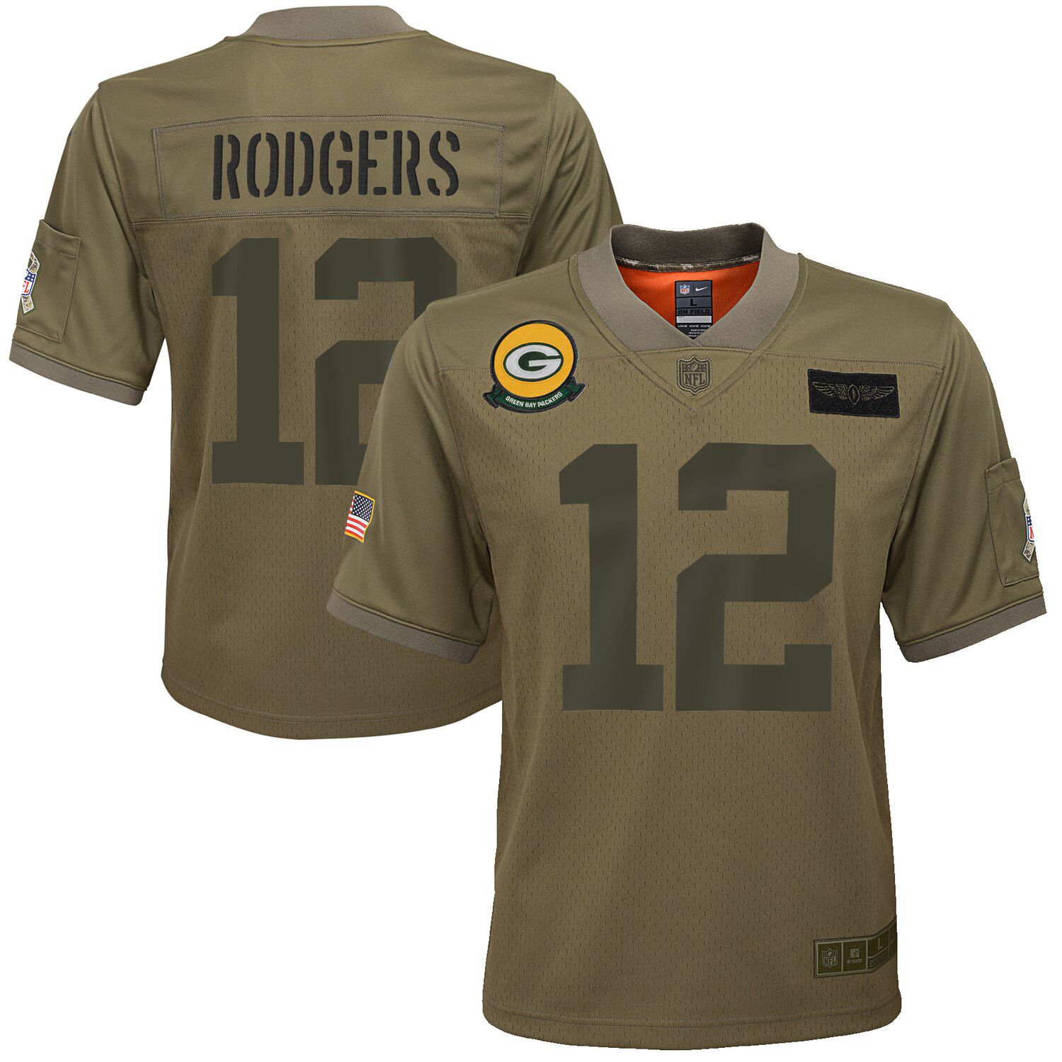 aaron rodgers youth jersey