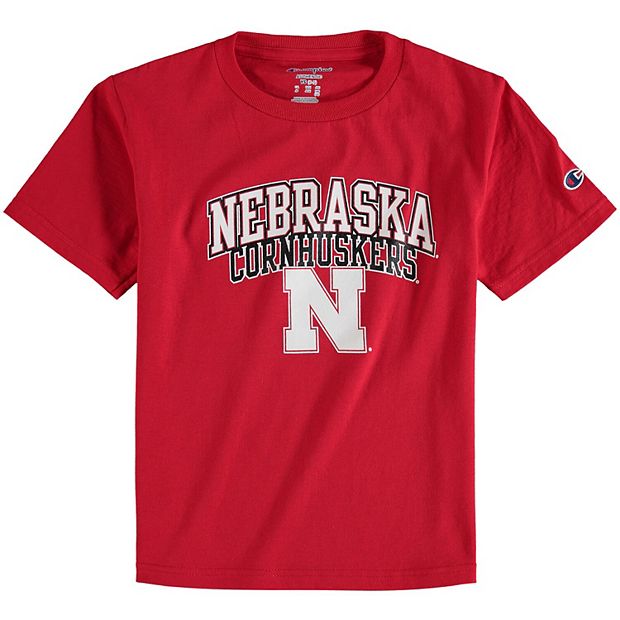 Youth Champion Scarlet Nebraska Huskers Jersey T Shirt