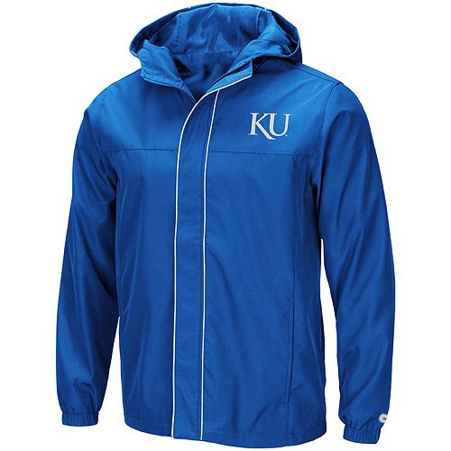 Men S Colosseum Royal Kansas Jayhawks Giant Slalom Full Zip Jacket