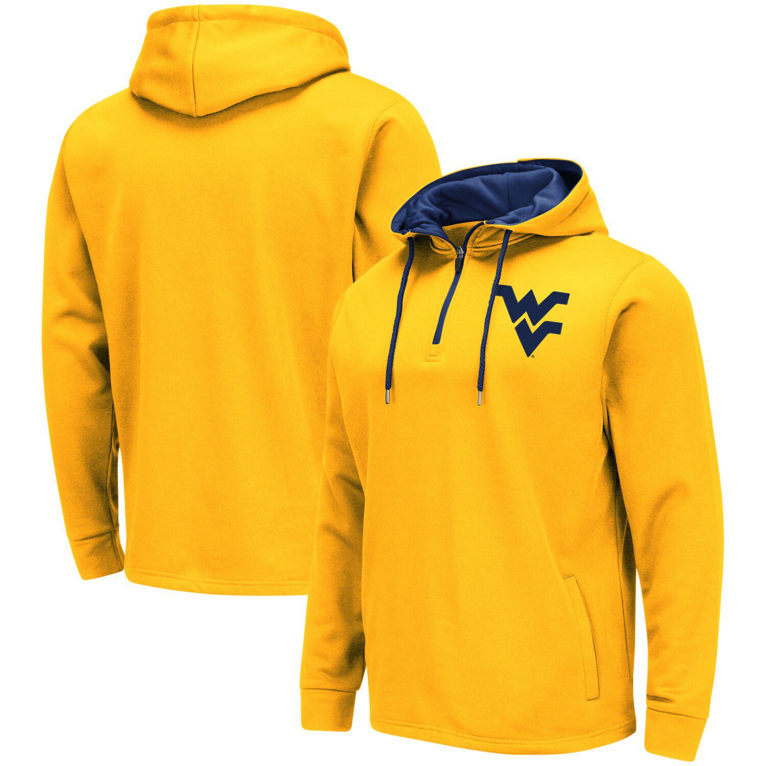 yellow quarter zip sweatshirt