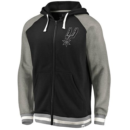 Men's Fanatics Branded Black/Heathered Gray San Antonio Spurs True