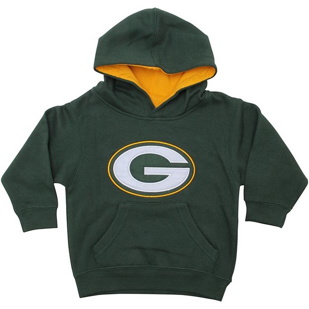 Green Bay Packers Toddler Fan Gear Primary Logo Pullover Hoodie - Green