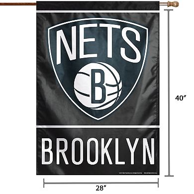 WinCraft Brooklyn Nets 28" x 40" Primary Logo Single-Sided Vertical Banner