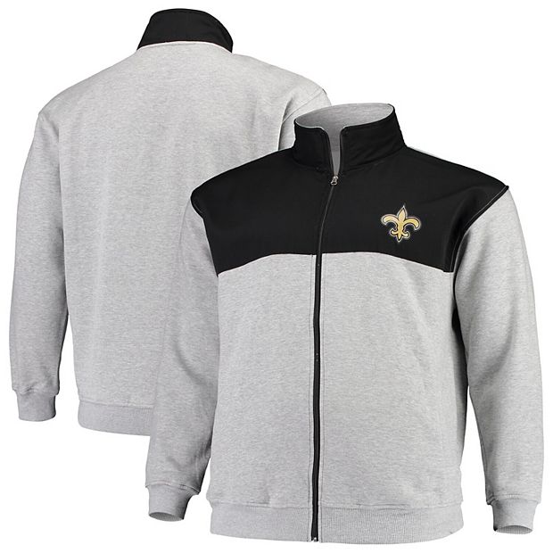 Men's Black/Heathered Gray New Orleans Saints Big & Tall Team Logo