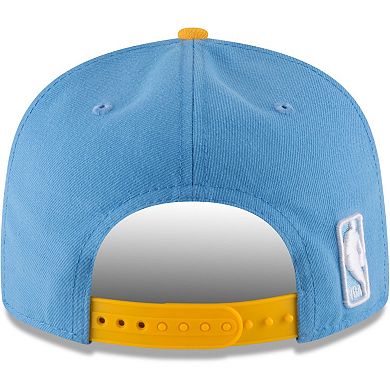 Men's New Era Light Blue/Gold Denver Nuggets Two-Tone 9FIFTY Adjustable Hat