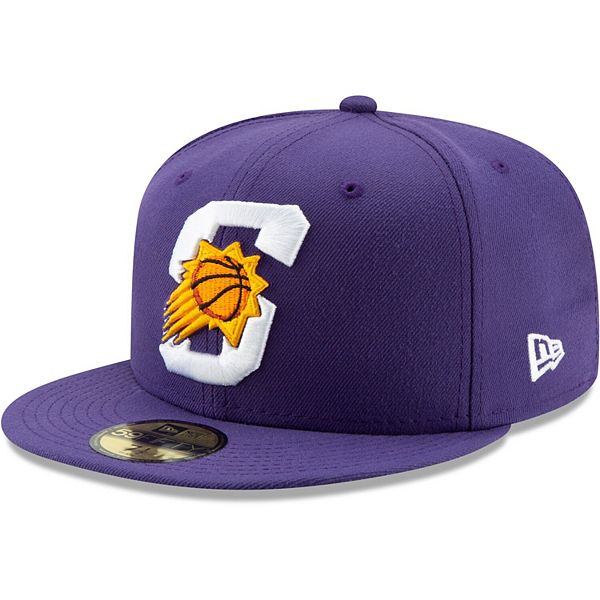 Men's New Era Purple Phoenix Suns Team Logo Back Half Series 59FIFTY ...