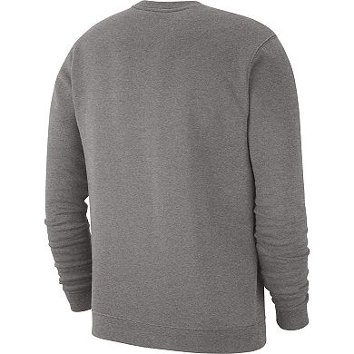 Men's Nike Heathered Gray Ohio State Buckeyes Club Fleece Sweatshirt