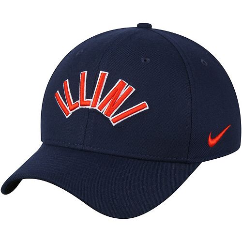 Men's Nike Navy Illinois Fighting Illini Vault Swoosh Flex Hat