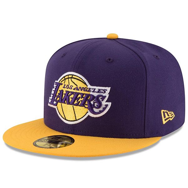 Men's Los Angeles Lakers New Era Purple Icon 59FIFTY Fitted Hat