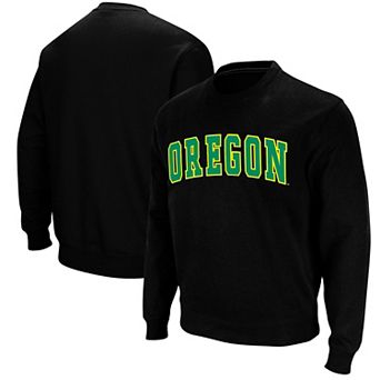 Men's Colosseum Black Oregon Ducks Arch & Logo Sweatshirt