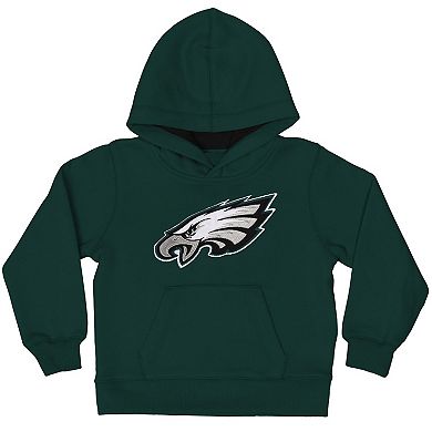 Philadelphia Eagles Toddler Fan Gear Primary Logo Pullover Hoodie - Midnight Green