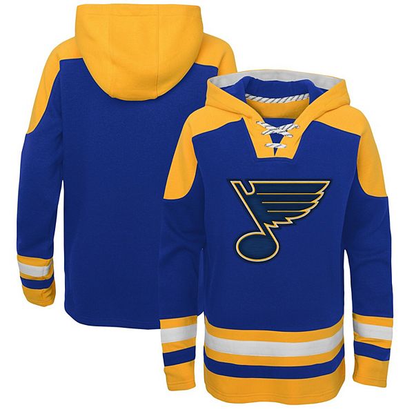 Youth Blue St. Louis Blues Ageless Must-Have Lace-Up Pullover Hoodie