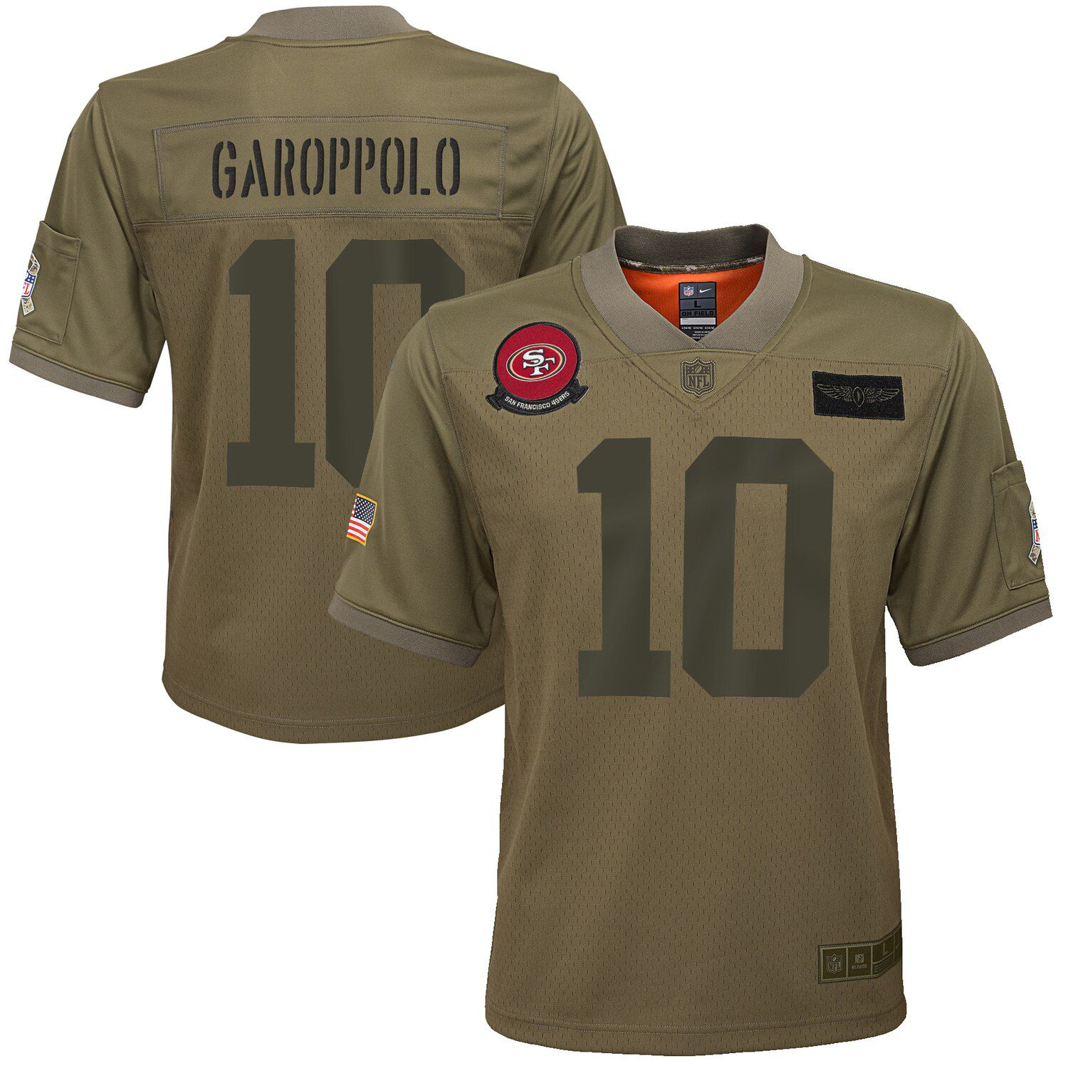 jimmy garoppolo salute to service jersey