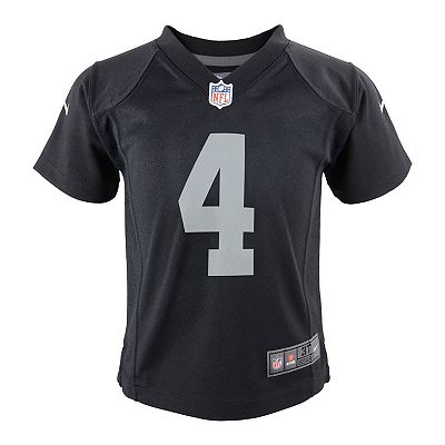 Toddler Nike Derek Carr Black Oakland Raiders Game Jersey
