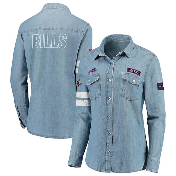 Official buffalo Bills WEAR by Erin Andrews Women's Prep Crew