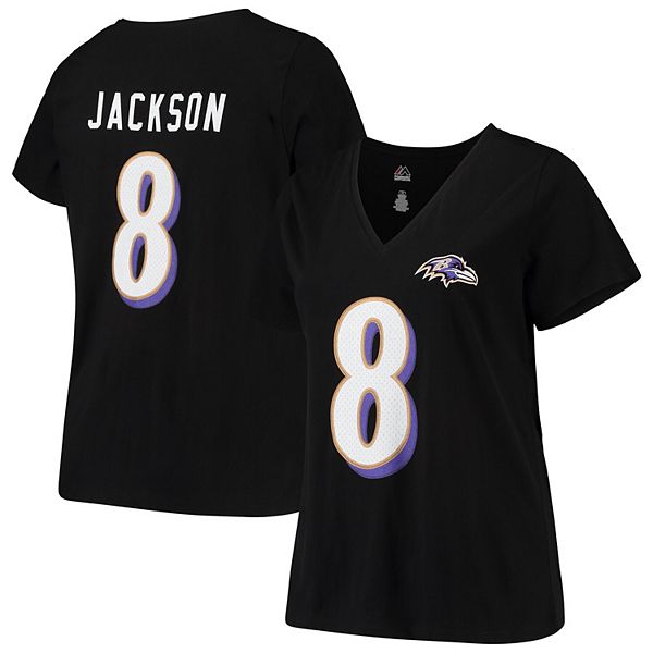 Lamar Jackson T Shirt Jersey Mens 2XL Purple Fanatics Short Sleeve Football  NFL