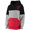 Women's G-III 4Her by Carl Banks Gray/Red New Jersey Devils Gridiron Pullover Hoodie