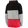 Women's G-III 4Her by Carl Banks Gray/Red New Jersey Devils Gridiron Pullover Hoodie