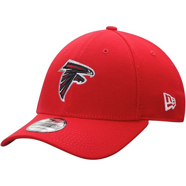 Men's New Era Red Atlanta Falcons Team Logo 39THIRTY Flex Hat