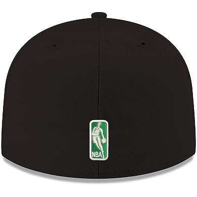 Men's New Era Black Boston Celtics Official Team Color 59FIFTY Fitted Hat