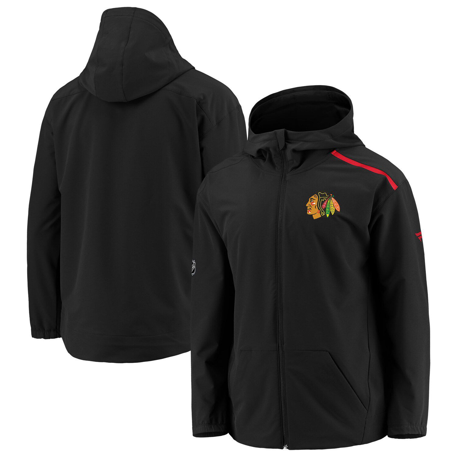 Anaheim Ducks Antigua Women's Course Full-Zip Jacket - Heather Black