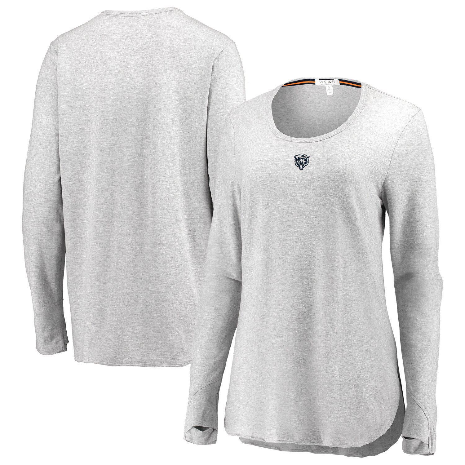 chicago bears white long sleeve shirt