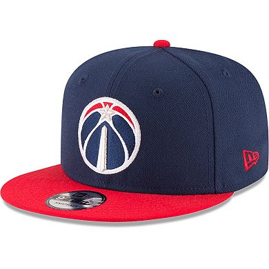 Men's New Era Navy/Red Washington Wizards 2-Tone 9FIFTY Adjustable Snapback Hat