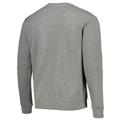 Men's Colosseum Heathered Gray Pitt Panthers Arch & Logo Sweatshirt