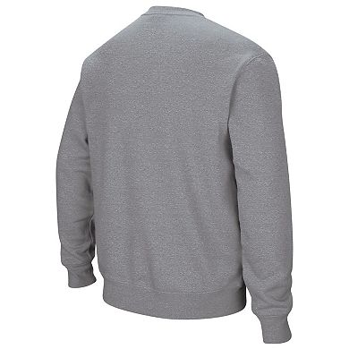 Men's Colosseum Heathered Gray Oregon Ducks Arch & Logo Sweatshirt