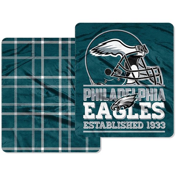 NFL Philadelphia Eagles Basic Block Double-Sided Flannel Fleece Blanket