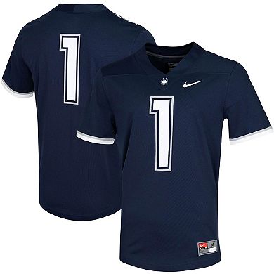 Men's Nike #1 Navy UConn Huskies Untouchable Game Jersey