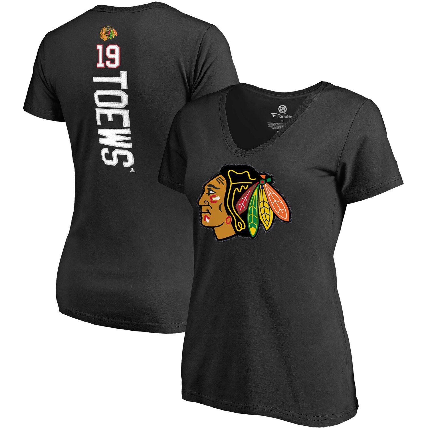 womens black chicago blackhawks jersey